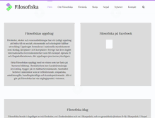 Tablet Screenshot of filosofiska.nu